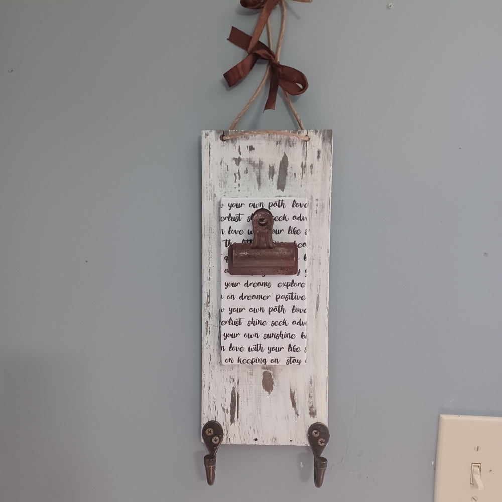 Decorative homemade country key/mail/photo/jacket  holder